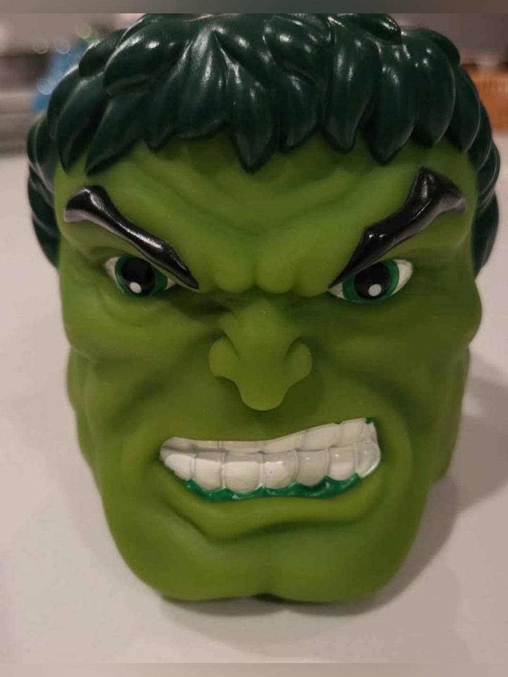 Hulk Mug Set/ Middle one is plastic, the 2 bigger once ceramic.